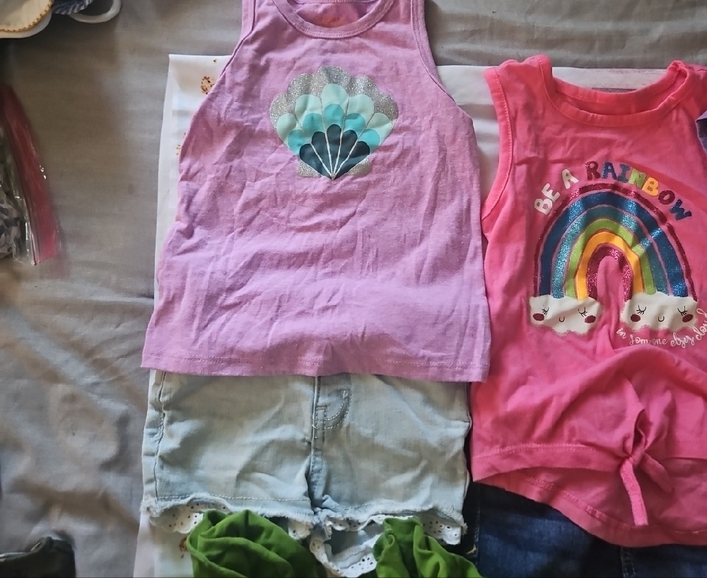Colorful Kids Sleeveless Tops Set - Picture 5 of 5